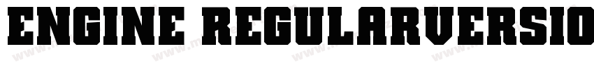 ENGINE RegularVersion 1002Fontsel字体转换
